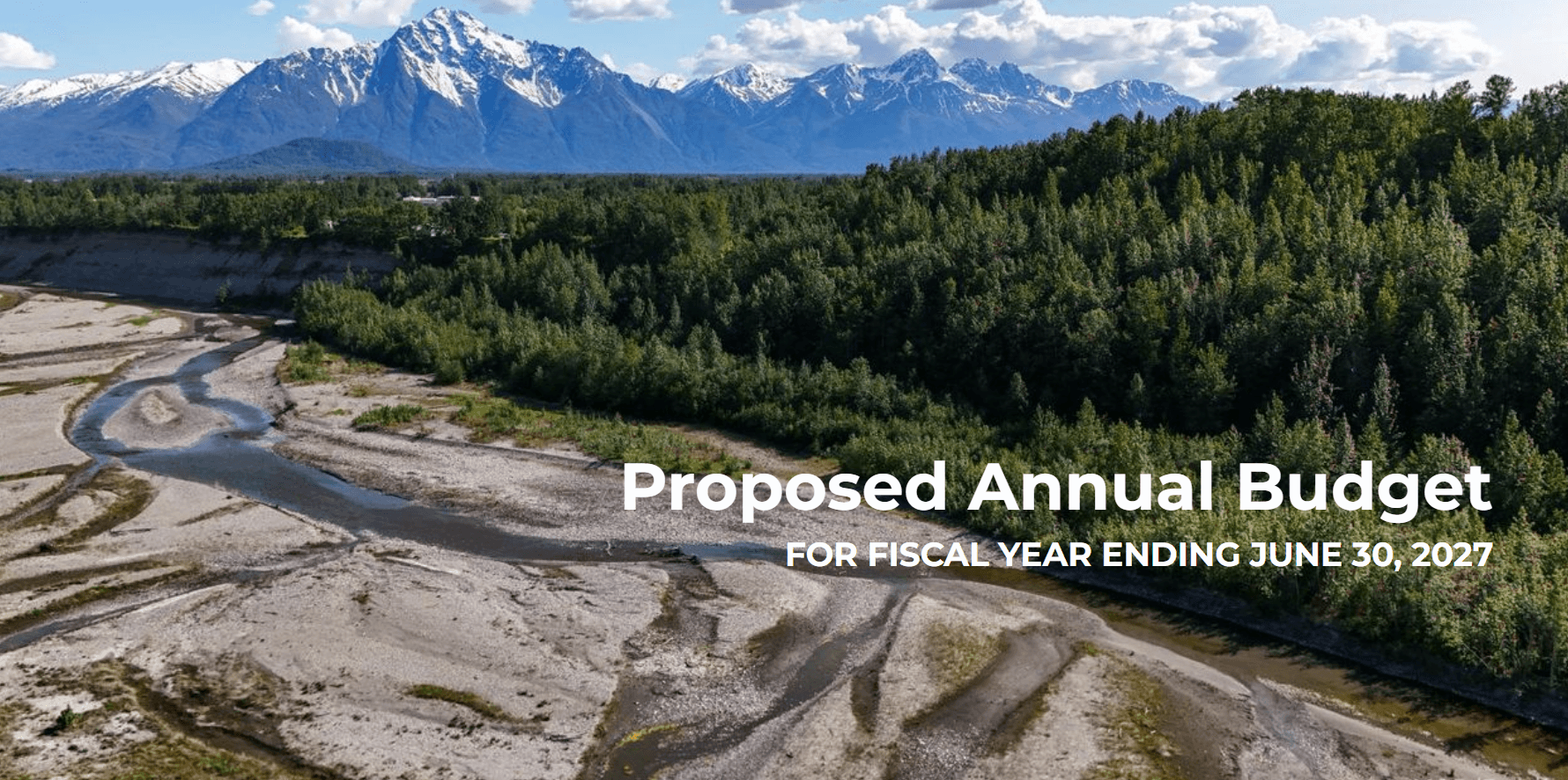 Featured Image of FY 2027 Proposed Budget Released